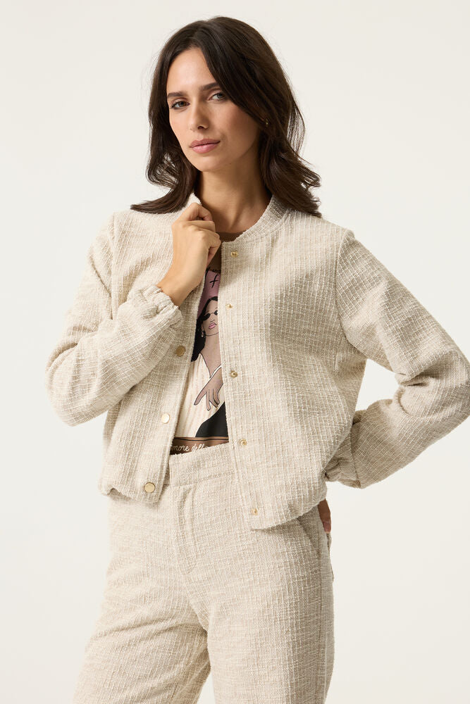 Beige tweed jacket – Sana Store