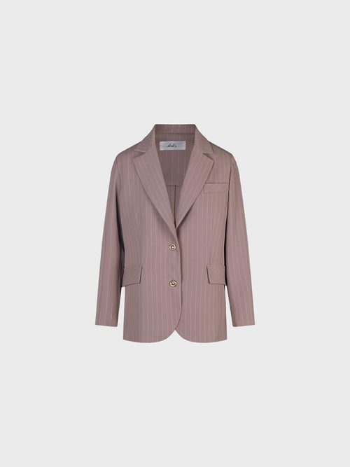 Blazer in cady diagonale gessato
