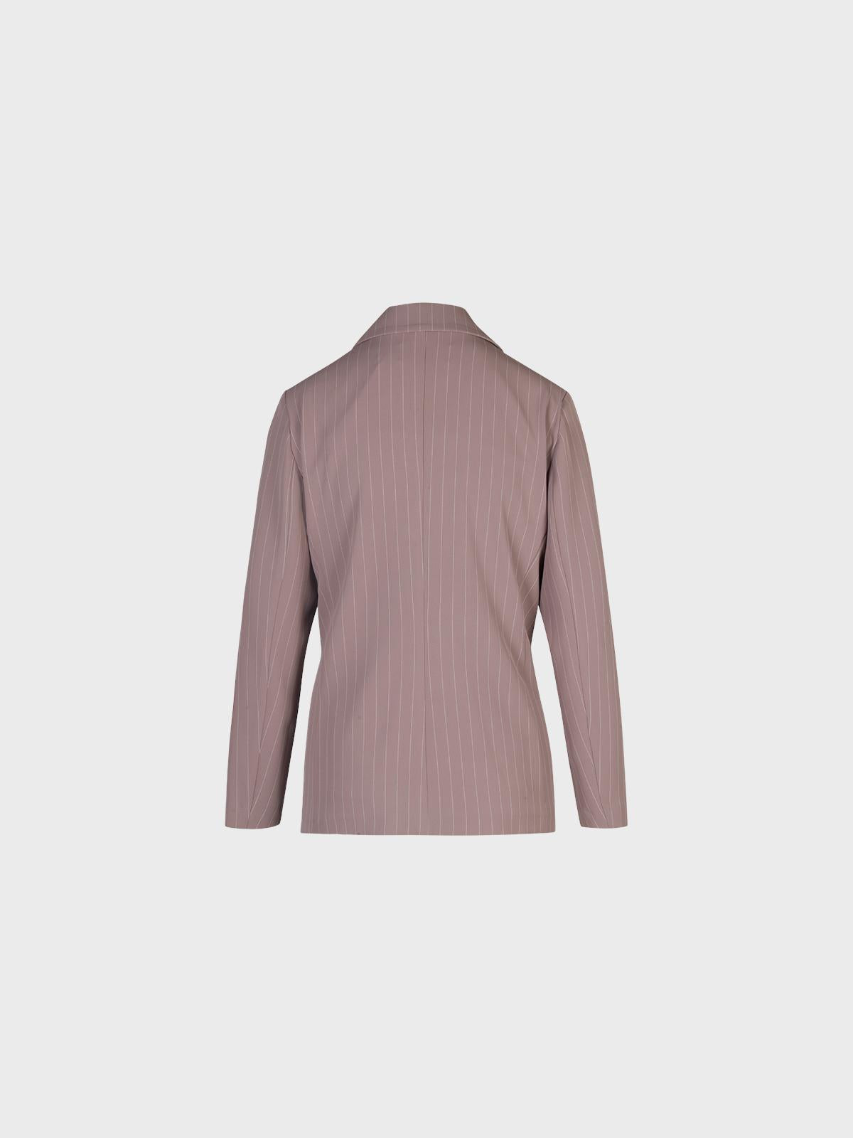 Blazer in cady diagonale gessato