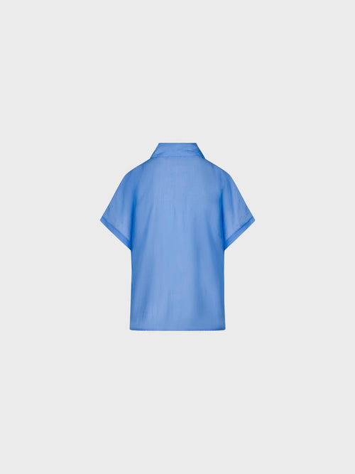 Camicia manica chimono con bottoni a contrasto