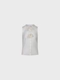 Camicia senza maniche con fiocchi davanti