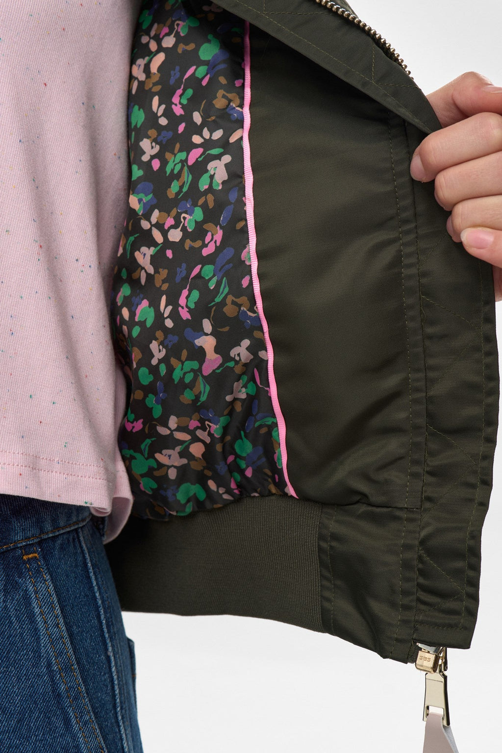NUALISANDRA BOMBER JACKET - Rosin