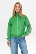 NUSENADA ZIP CARDIGAN - Vibrant Green