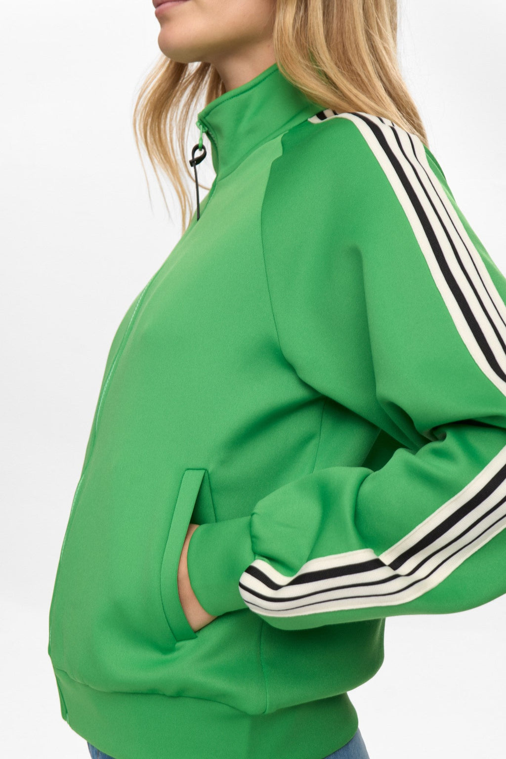 NUSENADA ZIP CARDIGAN - Vibrant Green
