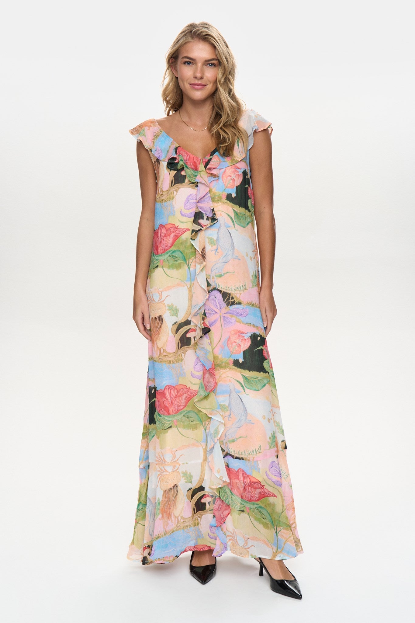 NUSHAILYN MAXI DRESS - Airy Blue