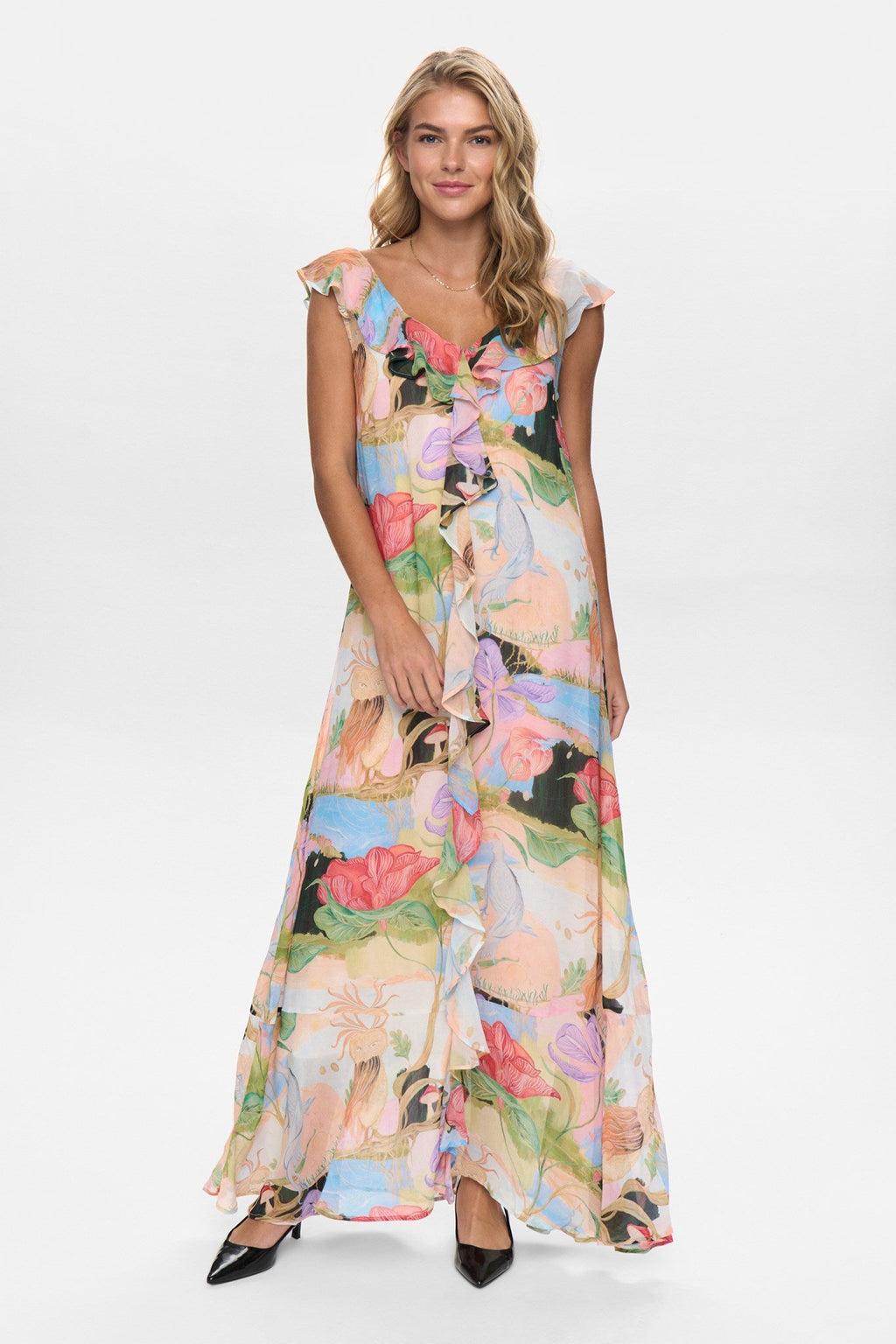 NUSHAILYN MAXI DRESS - Airy Blue
