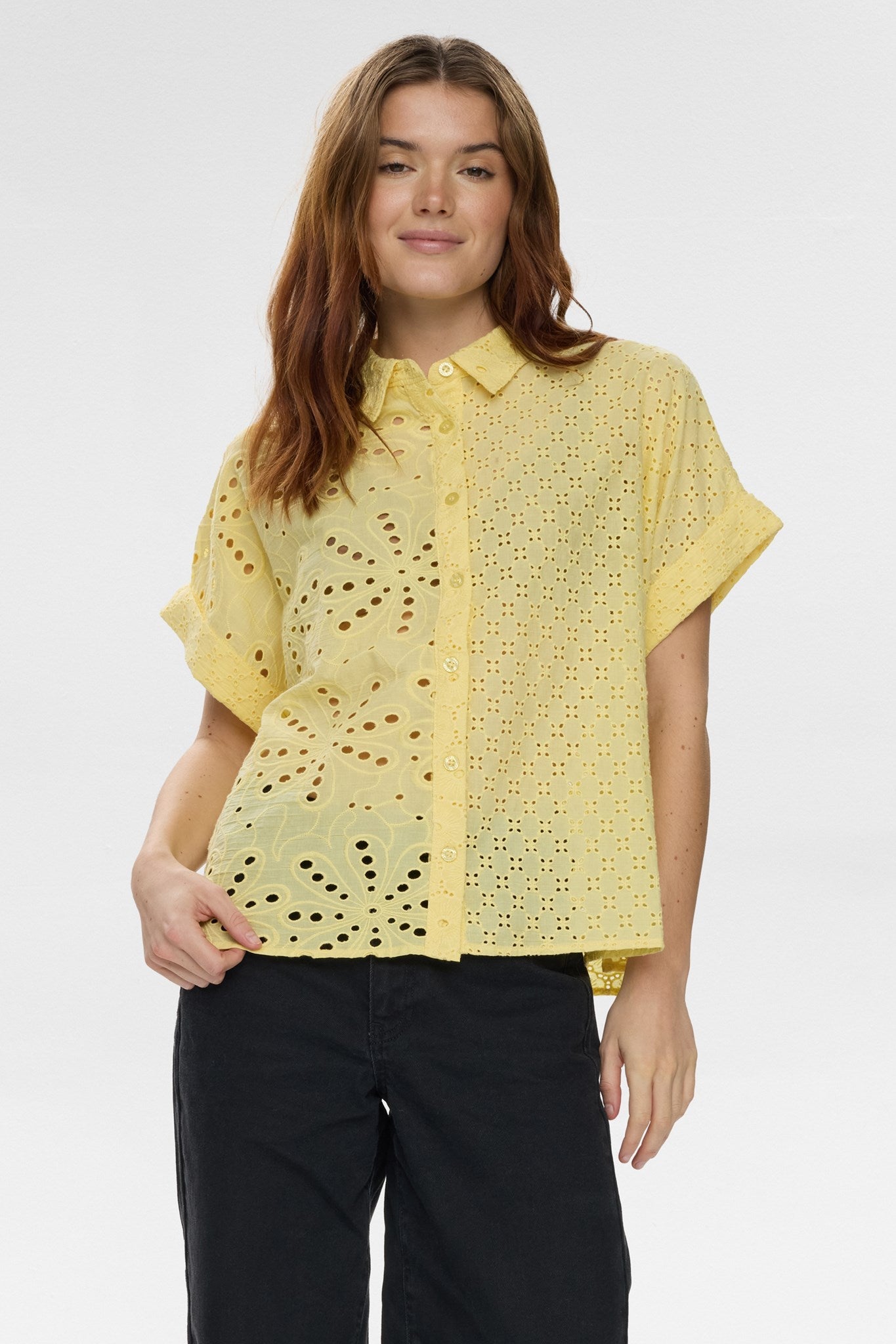 NUPALMA SLEEVELESS SHIRT - Popcorn