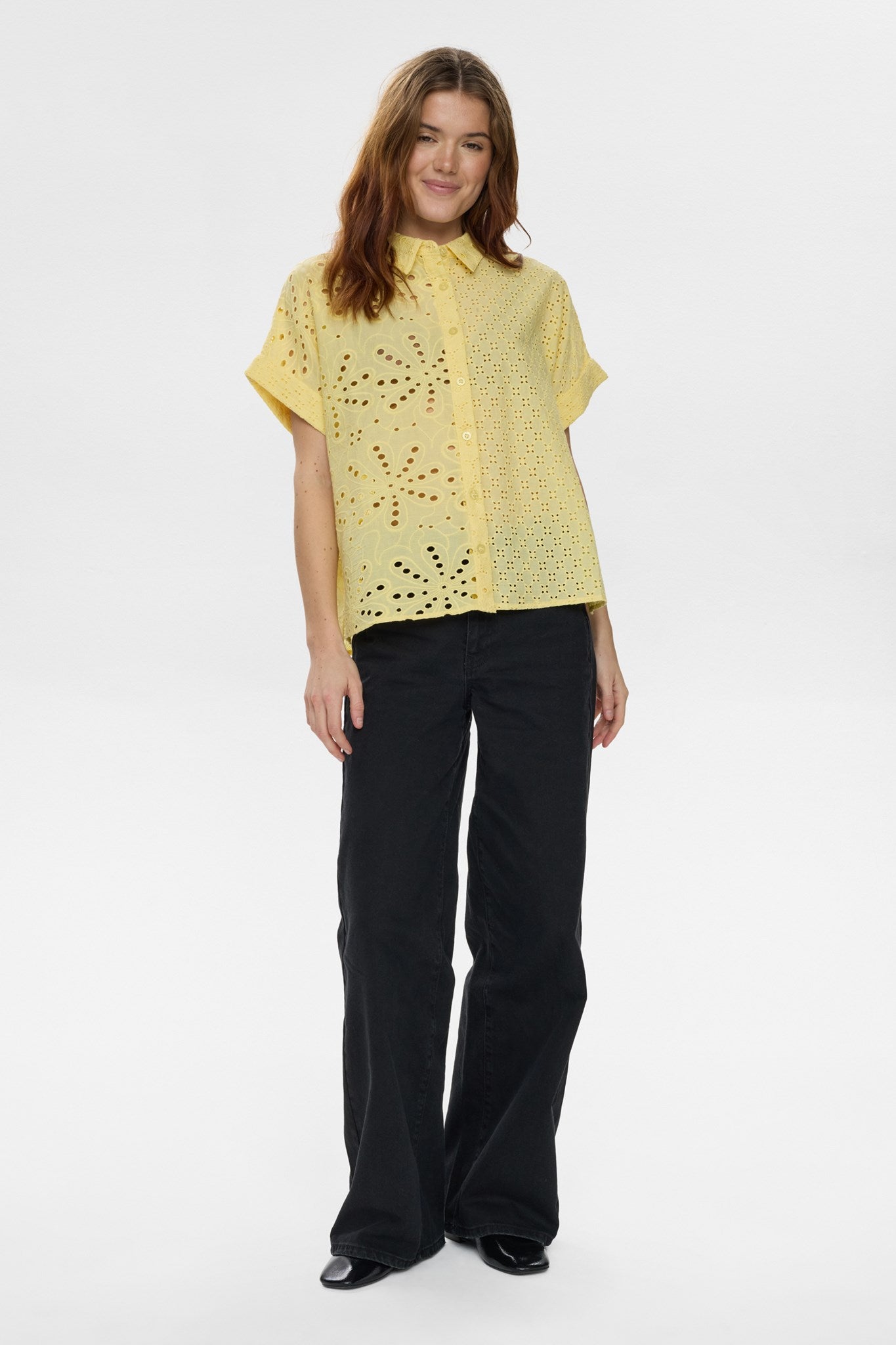 NUPALMA SLEEVELESS SHIRT - Popcorn