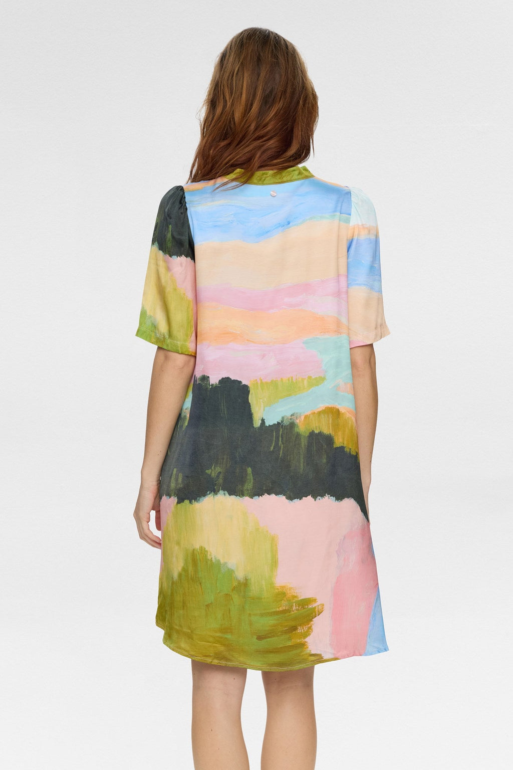 NUMEADOW V-NECK DRESS - Peony