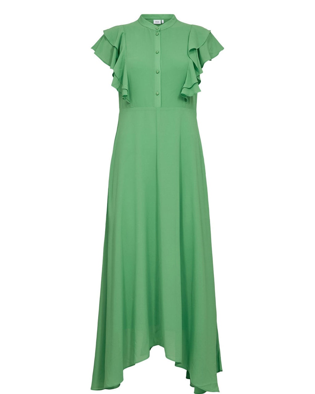 NUPARISA RUFFLE DRESS - Vibrant Green
