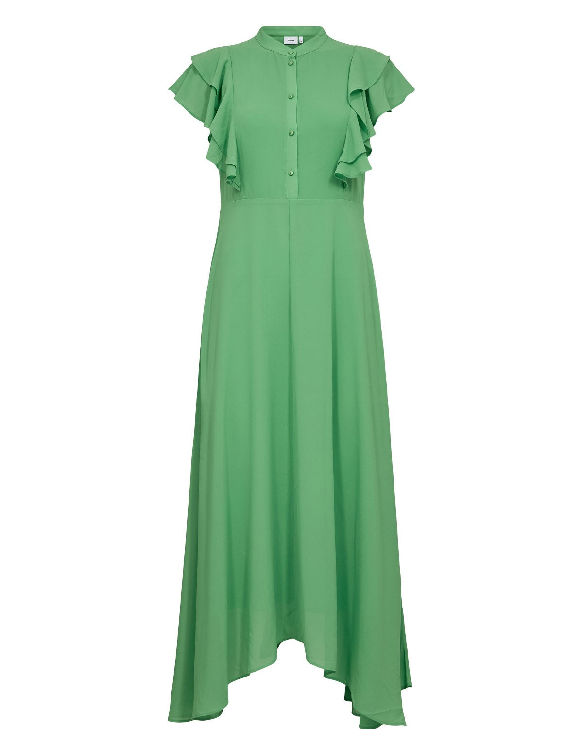 NUPARISA RUFFLE DRESS - Vibrant Green