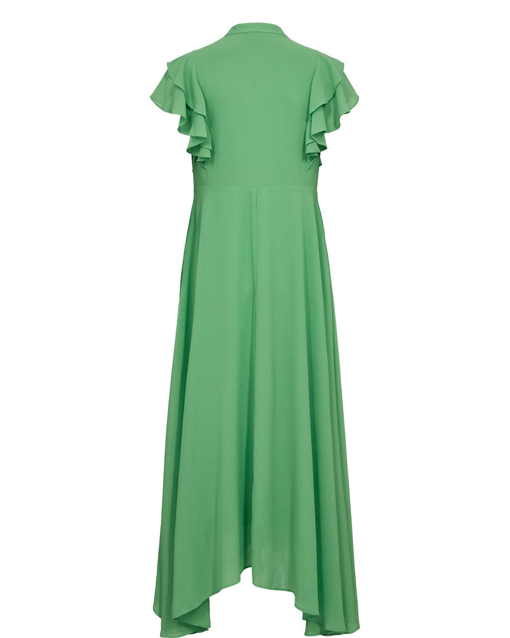 NUPARISA RUFFLE DRESS - Vibrant Green