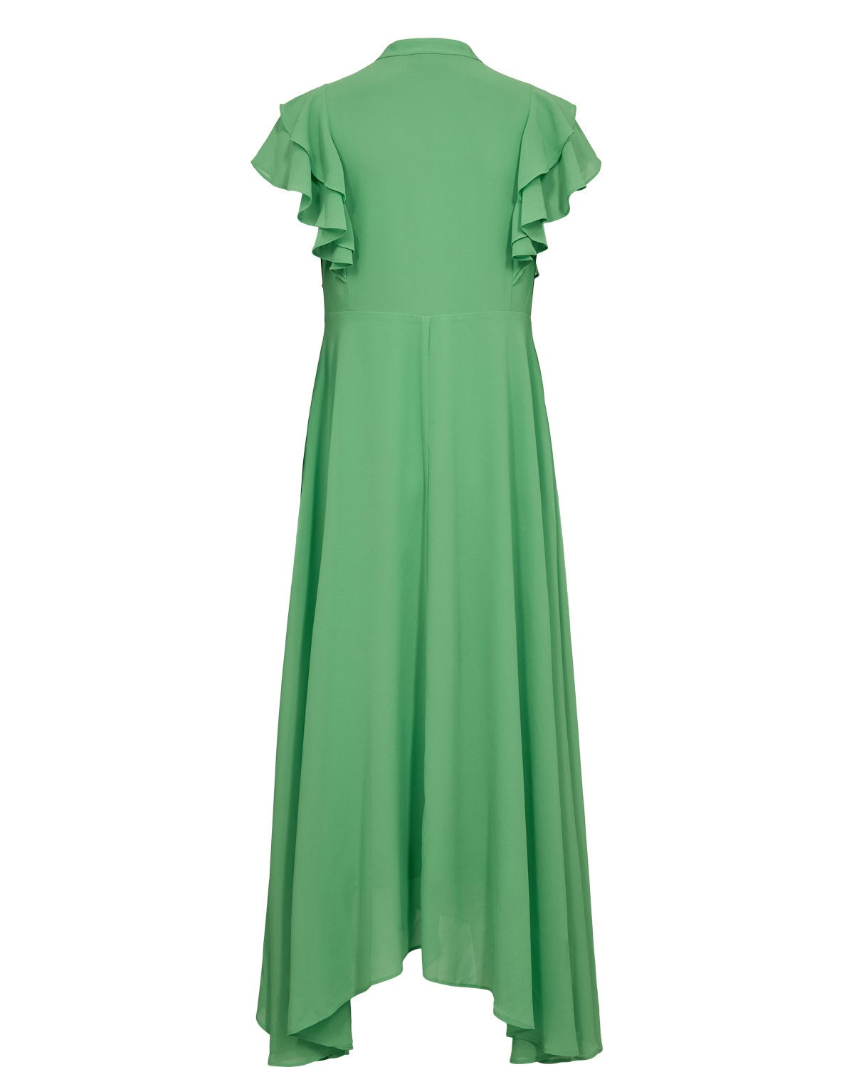 NUPARISA RUFFLE DRESS - Vibrant Green