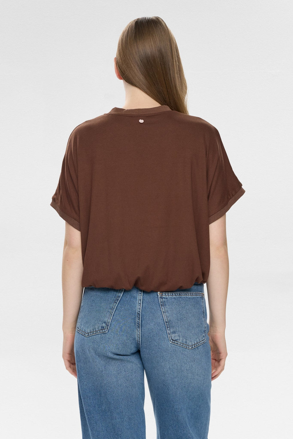 NULEAH BOXY TEE - Chicory Coffee
