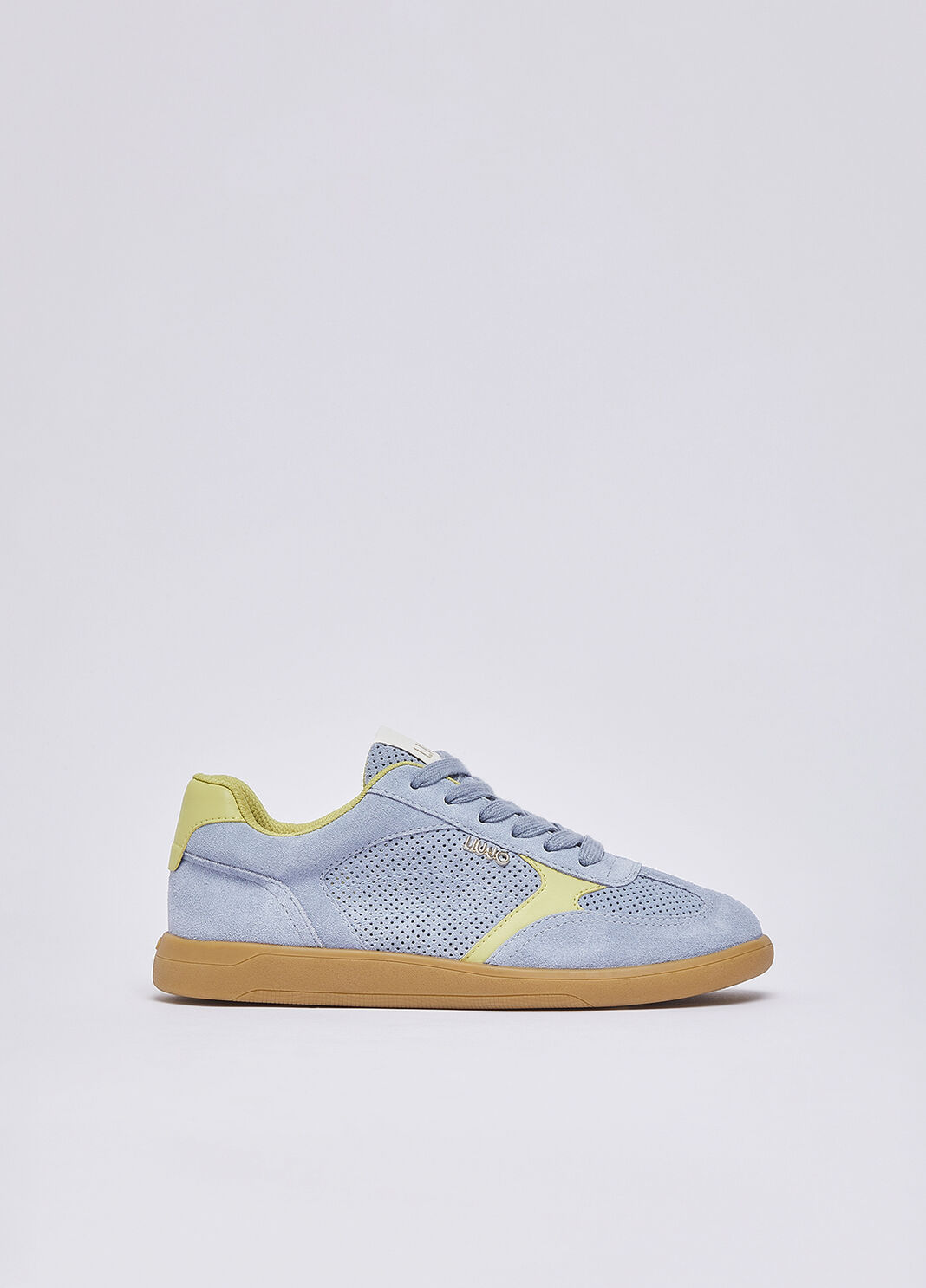 Perforated suede sneakers