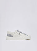 Monogram sneakers with glitter