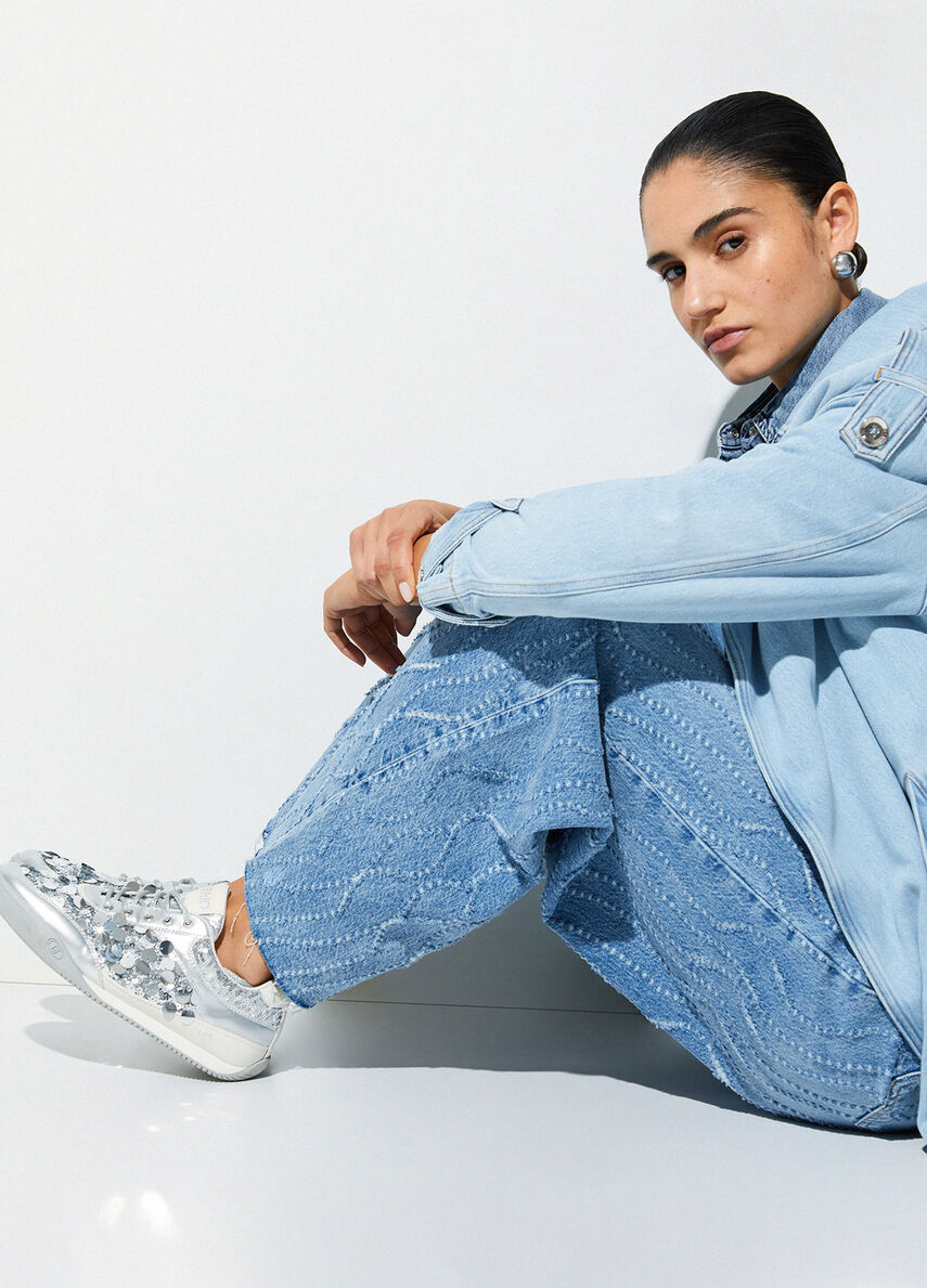 Sneakers with maxi-sequins