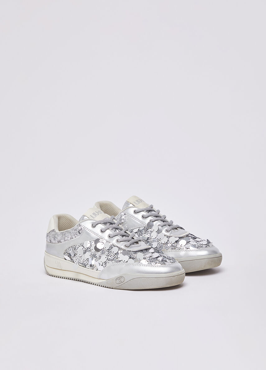 Sneakers with maxi-sequins