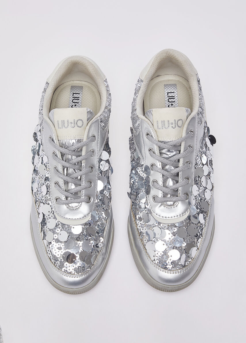 Sneakers with maxi-sequins