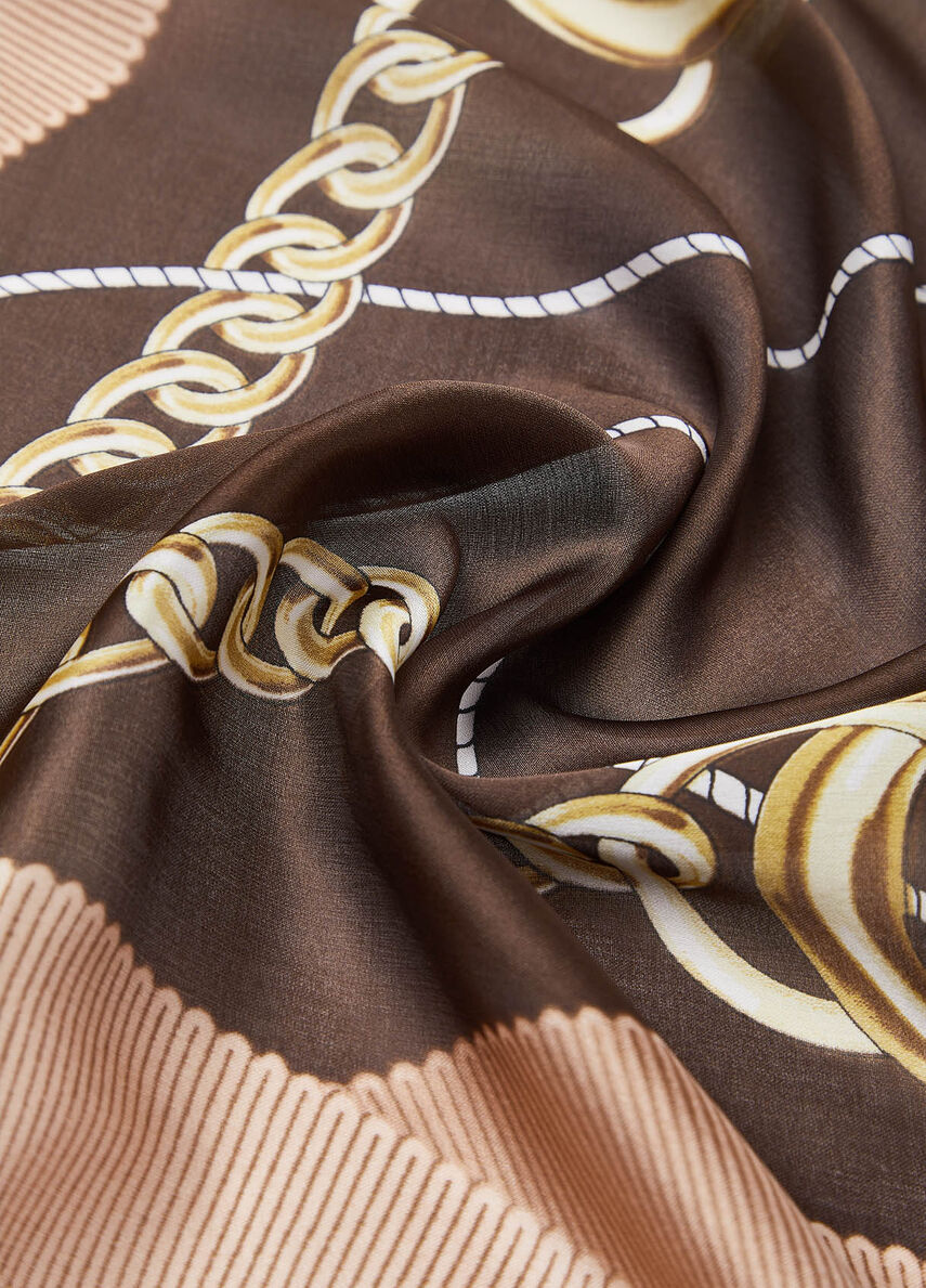 Scarf with ribbons