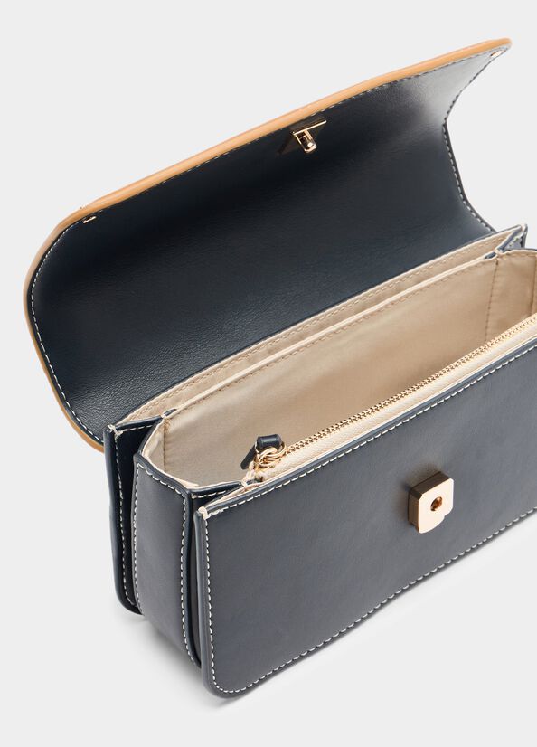 Small jacquard denim crossbody bag
