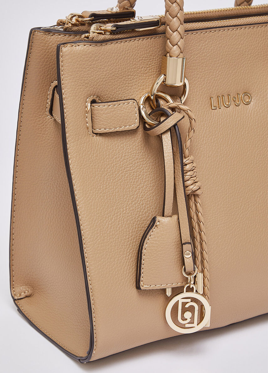 Small satchel bag with charms