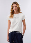 T-shirt with rhinestones