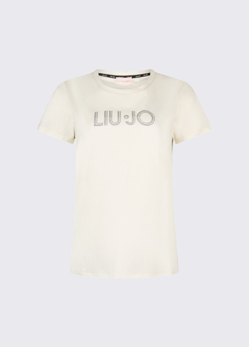 T-shirt with rhinestones