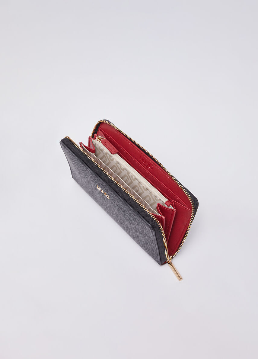 Large monogram wallet