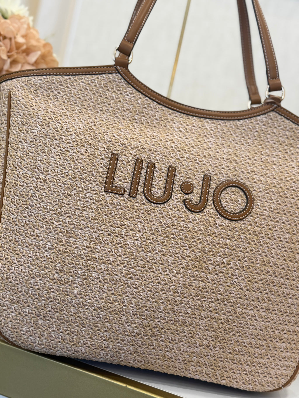 Large lace tote bag