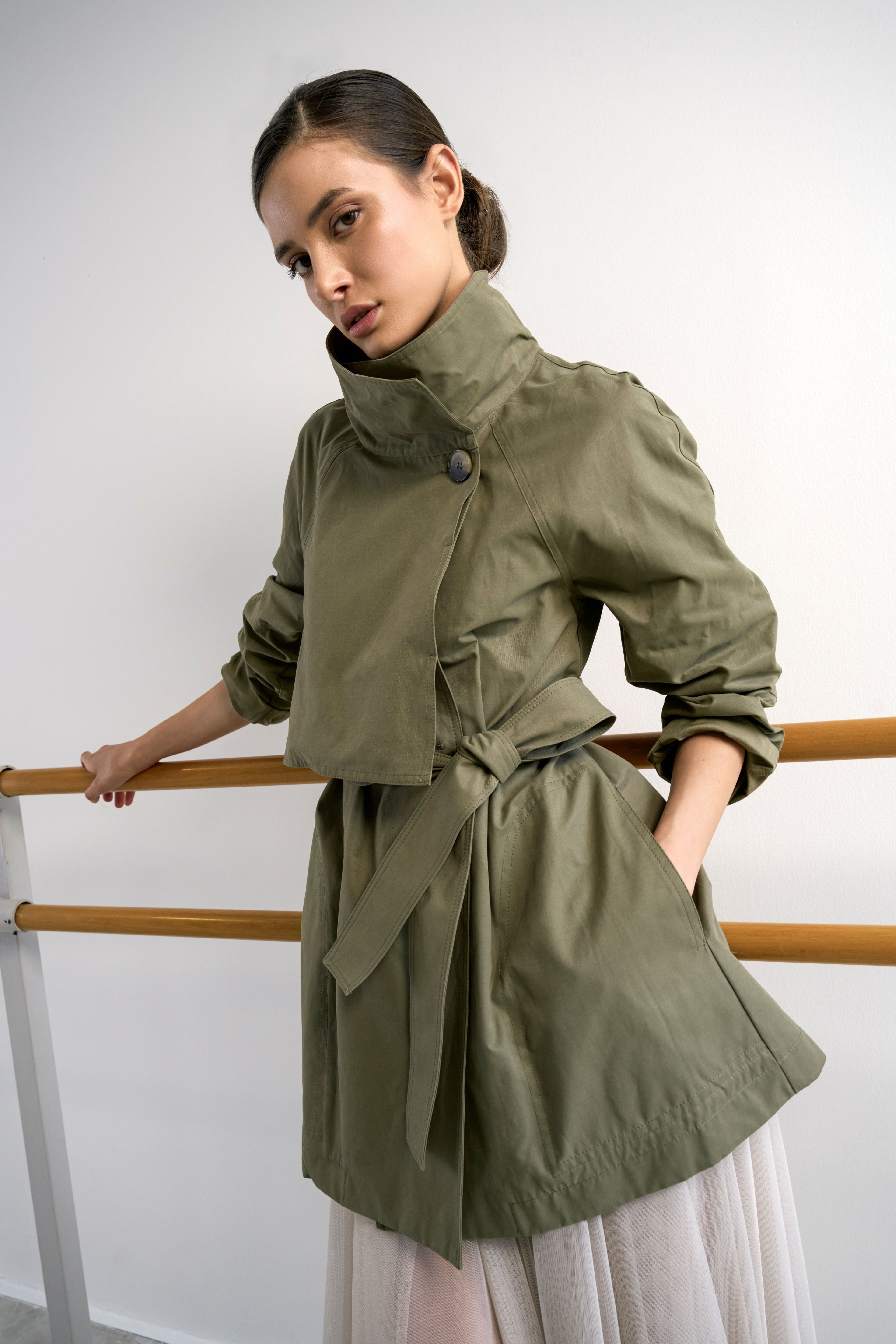 Trench in cotone