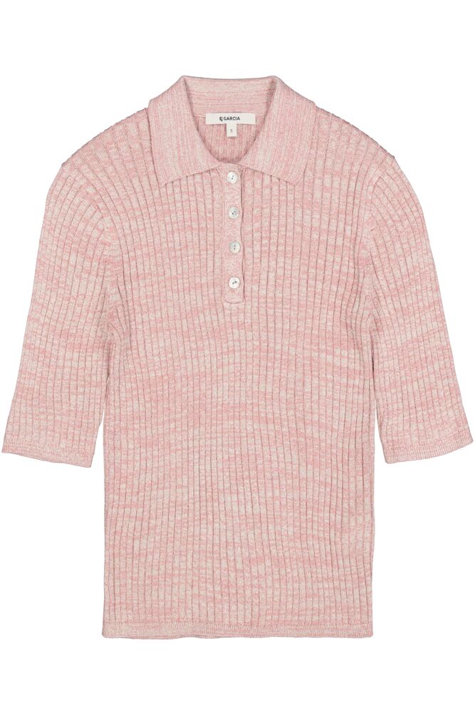 Pink polo sweater