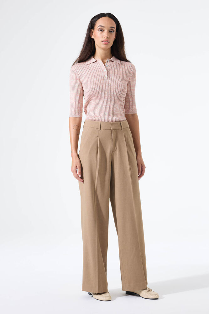 Pink polo sweater