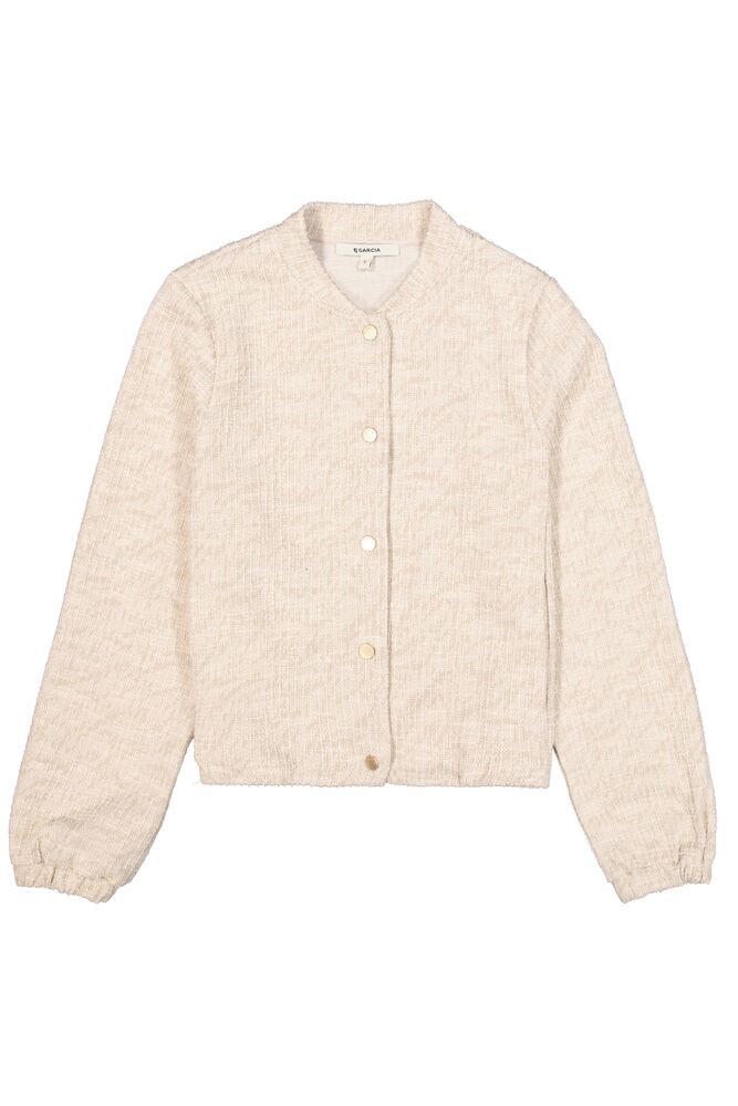 Beige tweed jacket