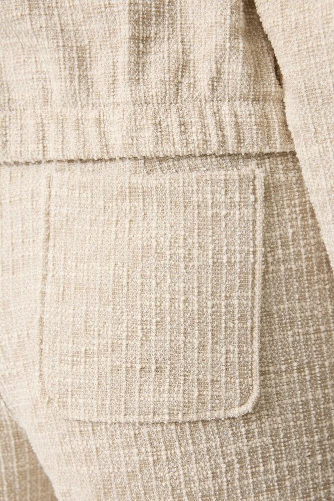 Beige tweed trousers