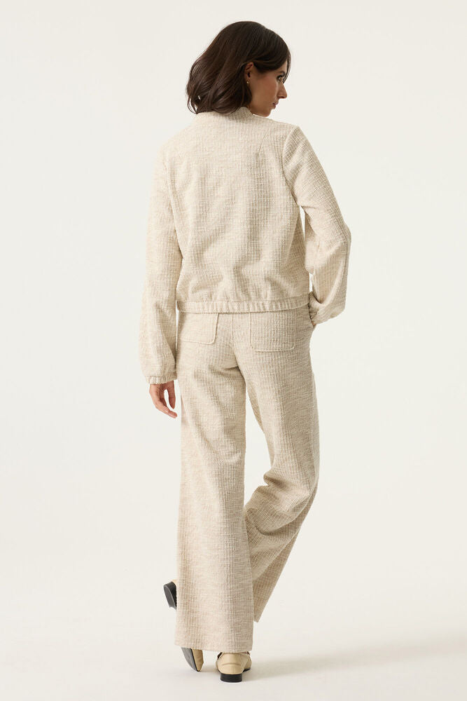 Beige tweed trousers